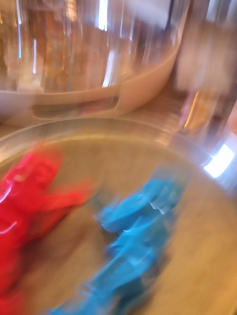 Kids Dinosaur Toy Set - Blue and Red Figures